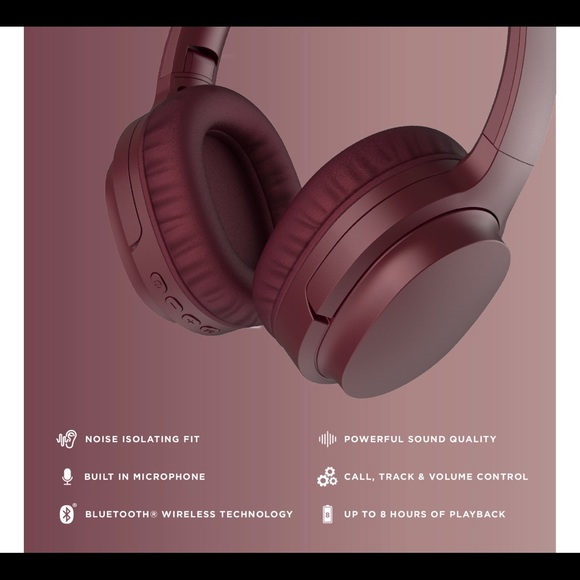 iTech Fusion 2 Unisex Burgundy Smart
Watch with Wireless Headphone - Picture 2 of 16